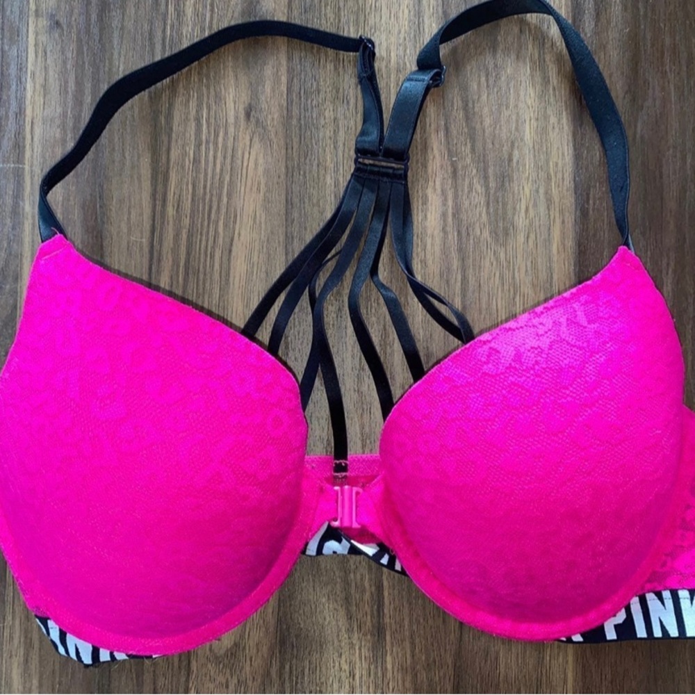 Pink Racerback Bra